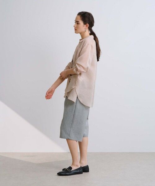 BIANCA / ビアンカ シャツ・ブラウス | 【着映えレイヤード】シアーストライプオーバーシャツ | 詳細3