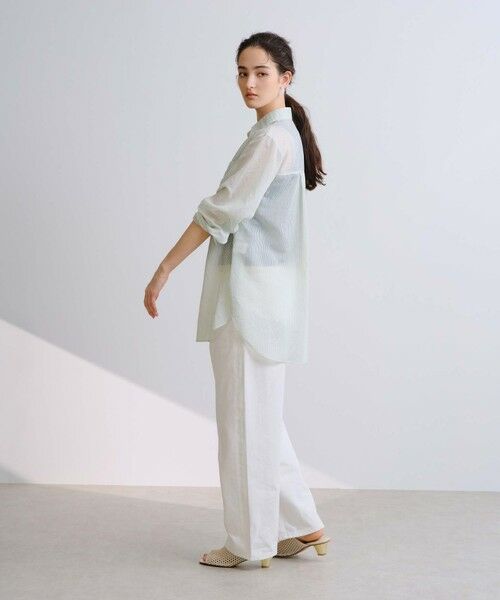 BIANCA / ビアンカ シャツ・ブラウス | 【着映えレイヤード】シアーストライプオーバーシャツ | 詳細16