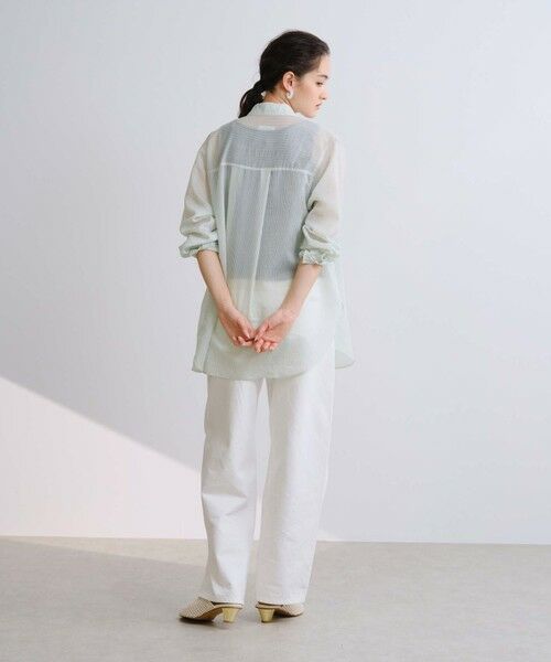 BIANCA / ビアンカ シャツ・ブラウス | 【着映えレイヤード】シアーストライプオーバーシャツ | 詳細17