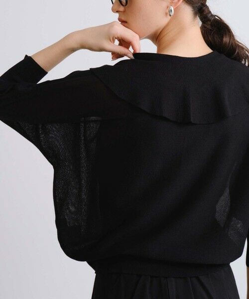 BIANCA / ビアンカ ニット・セーター | 【着映え2WAY】ラッフルカラープルオーバー | 詳細8