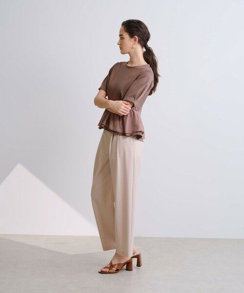 BIANCA / ビアンカ カットソー | 【セットアップ】スムースジャージフリルコンビカットソー | 詳細13