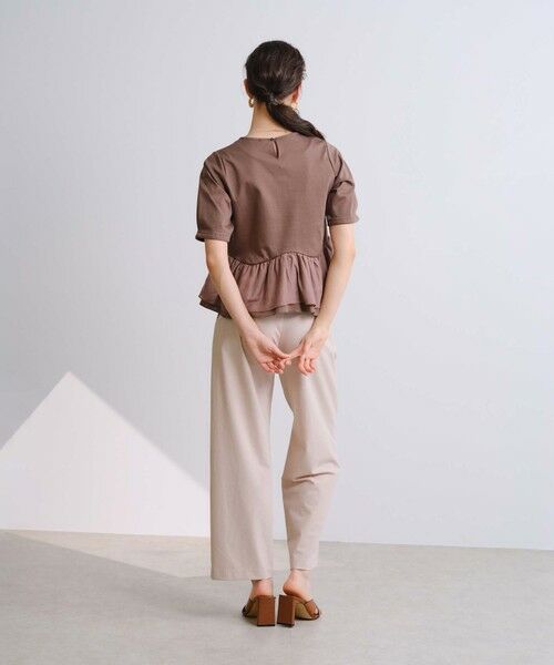 BIANCA / ビアンカ カットソー | 【セットアップ】スムースジャージフリルコンビカットソー | 詳細14