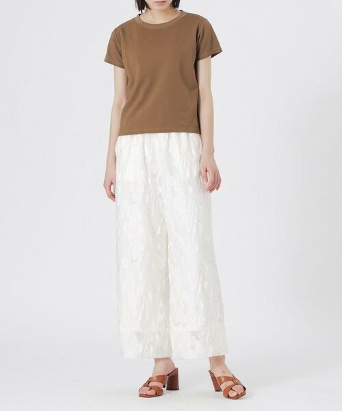 BIANCA / ビアンカ カットソー | 【接触冷感･UV対策】ベーシックロゴ刺しゅうTシャツ | 詳細3