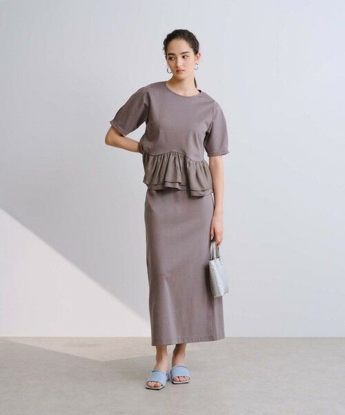 BIANCA / ビアンカ ロング・マキシ丈スカート | 【セットアップ】スムースジャージロングタイトスカート | 詳細3