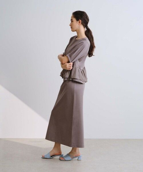 BIANCA / ビアンカ ロング・マキシ丈スカート | 【セットアップ】スムースジャージロングタイトスカート | 詳細4