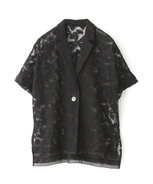 BIANCA / ビアンカ その他アウター | 【着映え効果抜群】クロス刺しゅうレースジャケット（ブラック1）