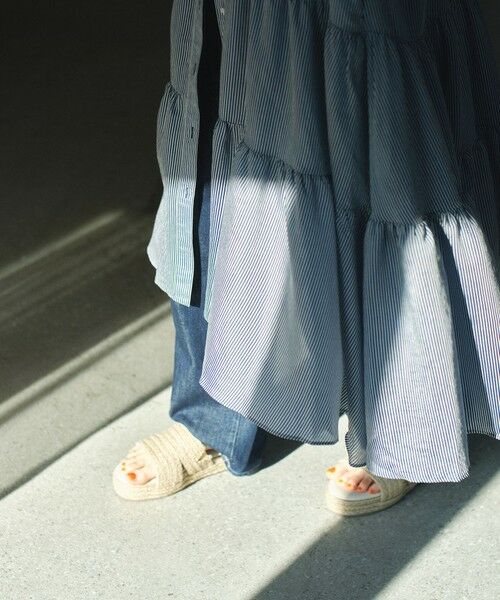 BIANCA / ビアンカ ロング・マキシ丈ワンピース | 【1周年記念アイテム】シアーストライプボリュームシャツワンピース | 詳細3