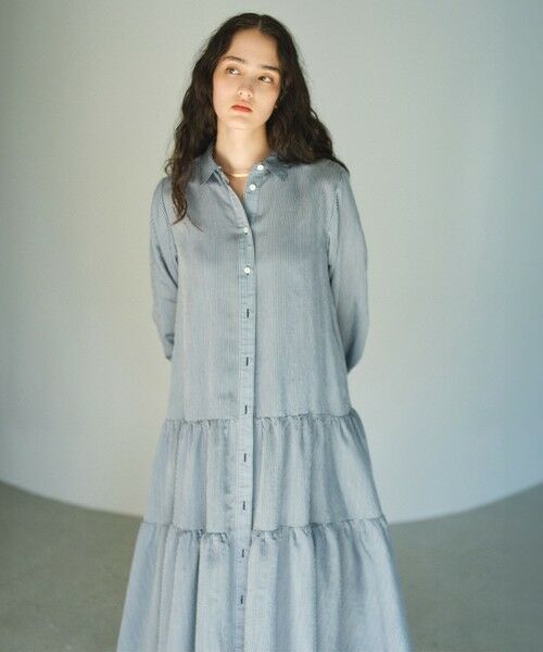 BIANCA / ビアンカ ロング・マキシ丈ワンピース | 【1周年記念アイテム】シアーストライプボリュームシャツワンピース | 詳細1