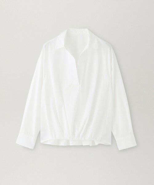 BIANCA / ビアンカ シャツ・ブラウス | 【マルチシーン】ハイカウントブロード スキッパーシャツ（ホワイト1）