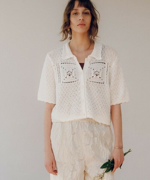 BIANCA / ビアンカ ニット・セーター | 【1周年記念アイテム】クロッシェポロニット（ホワイト1）