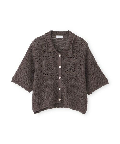 BIANCA / ビアンカ ニット・セーター | 【1周年記念アイテム】クロッシェポロニット（ブラウン3）