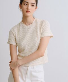 BIANCA / ビアンカ カットソー | 【1枚で着映え】ふくれジャカードカットソー