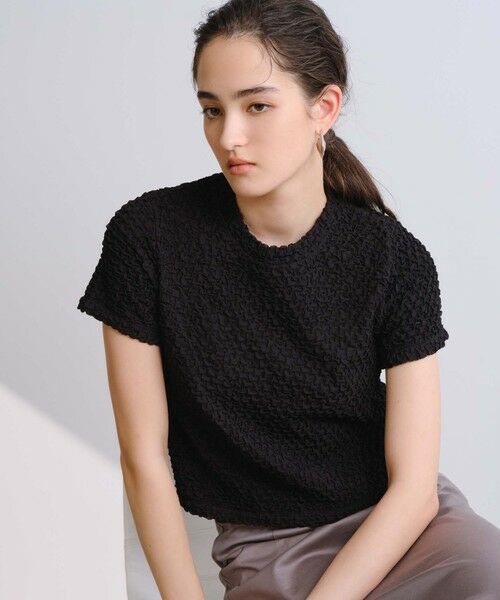 BIANCA / ビアンカ カットソー | 【1枚で着映え】ふくれジャカードカットソー | 詳細4