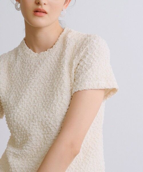 BIANCA / ビアンカ カットソー | 【1枚で着映え】ふくれジャカードカットソー | 詳細1