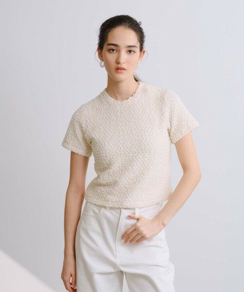 BIANCA / ビアンカ カットソー | 【1枚で着映え】ふくれジャカードカットソー | 詳細2