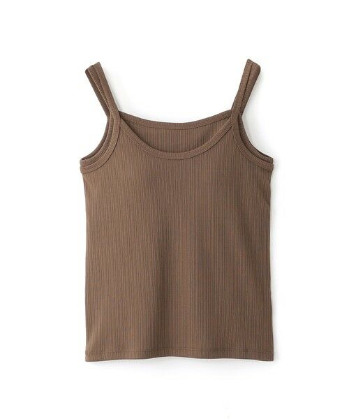 BIANCA / ビアンカ カットソー | 【インナーにおすすめ】カップ付きキャミソール（ブラウン3）