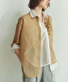 BIANCA / ビアンカ シャツ・ブラウス | 【レイヤードコーデ】メッシュオーバーシャツ