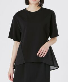 BIANCA / ビアンカ カットソー | 【シルエット変化】ドロスト付きコンビカットソー
