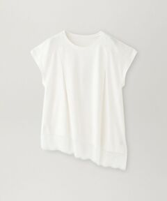 BIANCA / ビアンカ カットソー | 【接触冷感】スムースポンチレースコンビカットソー