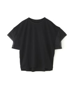 BIANCA / ビアンカ カットソー | 【ON・OFF着回し】チュールコンビカノコカットソー