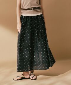 BIANCA / ビアンカ ロング・マキシ丈スカート | 【ON/OFF着回し】ポリエステルレーヨンカットドビー　スカート