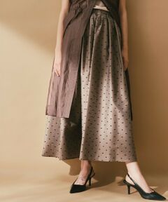 BIANCA / ビアンカ ロング・マキシ丈スカート | 【ON/OFF着回し】ポリエステルレーヨンカットドビー　スカート
