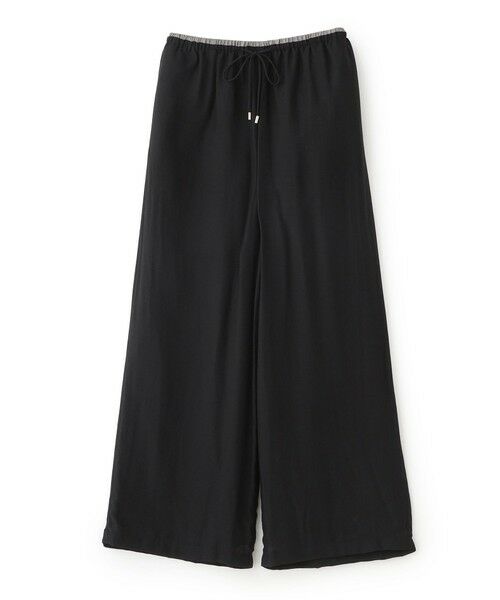 BIANCA / ビアンカ その他パンツ | 【ラクして上品見え／セットアップ】ヴィンテージスラブワイドイージーパンツ（ブラック1）