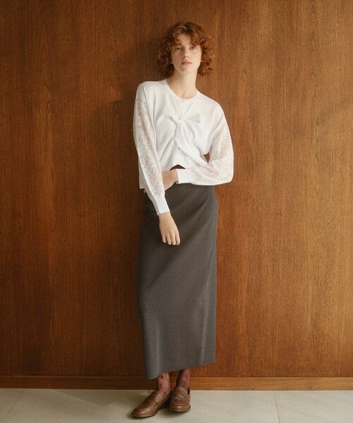 BIANCA / ビアンカ ニット・セーター | 【洗えるレース】シアーレーシーカーディガン | 詳細4