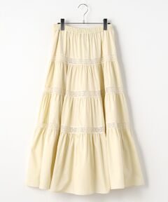 Bilitis dix-sept ans / ビリティス ロング・マキシ丈スカート | レース・インサート・スカート