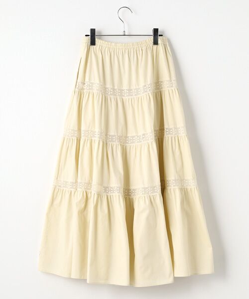 Bilitis dix-sept ans / ビリティス ロング・マキシ丈スカート | レース・インサート・スカート | 詳細3