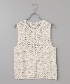 Bilitis dix-sept ans - ビリティス　手編みニットカーディガン　ベージュ Bilitis dix-sept ans（ビリティス）Mohair Cardigan