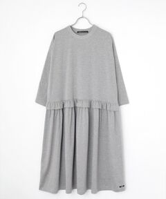Bilitis dix-sept ans / ビリティス ロング・マキシ丈ワンピース | Rib Neck  Jersey Dress