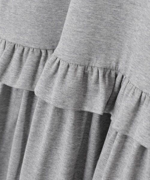 Bilitis dix-sept ans / ビリティス ロング・マキシ丈ワンピース | Rib Neck  Jersey Dress | 詳細5