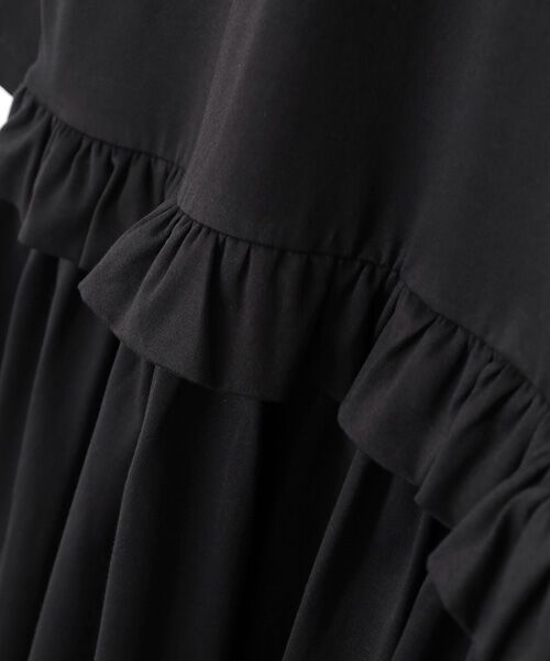 Bilitis dix-sept ans / ビリティス ロング・マキシ丈ワンピース | Rib Neck  Jersey Dress | 詳細6