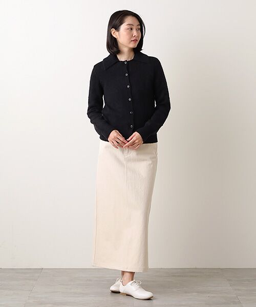 Bilitis dix-sept ans / ビリティス カーディガン・ボレロ | Mohair Big Collar Cardigan | 詳細3