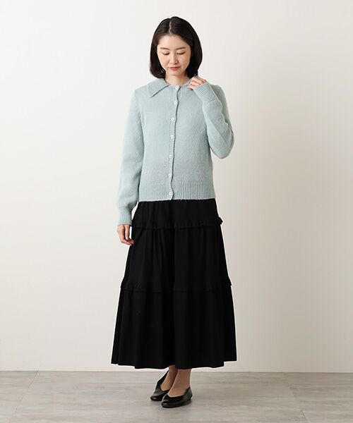 Bilitis dix-sept ans / ビリティス カーディガン・ボレロ | Mohair Big Collar Cardigan | 詳細12