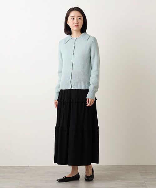 Bilitis dix-sept ans / ビリティス カーディガン・ボレロ | Mohair Big Collar Cardigan | 詳細13