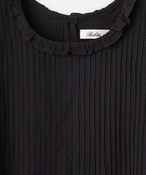 Bilitis dix-sept ans / ビリティス ロング・マキシ丈ワンピース | Pintucked Black Dress | 詳細6