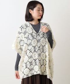 Bilitis dix-sept ans / ビリティス ポンチョ | Mohair Hand Knit Poncho