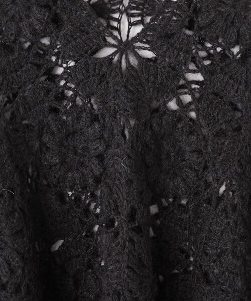 Bilitis dix-sept ans / ビリティス ポンチョ | Mohair Hand Knit Poncho | 詳細1