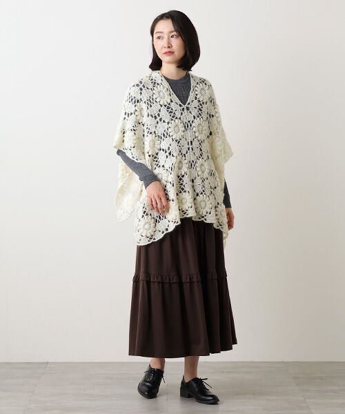 Bilitis dix-sept ans / ビリティス ポンチョ | Mohair Hand Knit Poncho | 詳細3