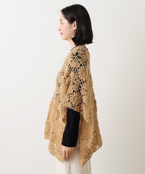 Bilitis dix-sept ans / ビリティス ポンチョ | Mohair Hand Knit Poncho | 詳細9