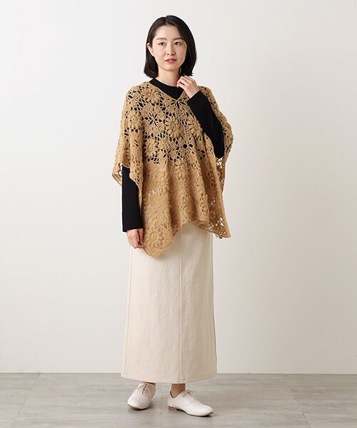 Bilitis dix-sept ans / ビリティス ポンチョ | Mohair Hand Knit Poncho | 詳細11