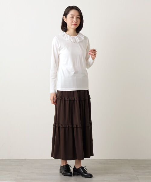 Bilitis dix-sept ans / ビリティス カットソー | Voile Collar Long T | 詳細4
