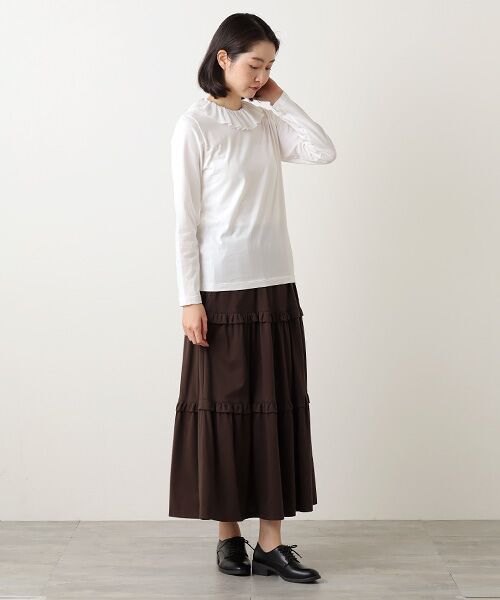 Bilitis dix-sept ans / ビリティス カットソー | Voile Collar Long T | 詳細5