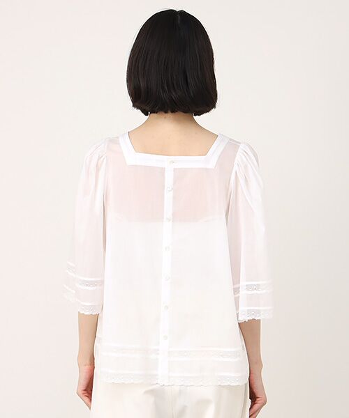 Bilitis dix-sept ans / ビリティス シャツ・ブラウス | Square Neck Blouse | 詳細8