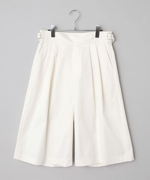 Bilitis dix-sept ans / ビリティス ショート・ハーフ・半端丈パンツ | Colonial Short Pants（White）