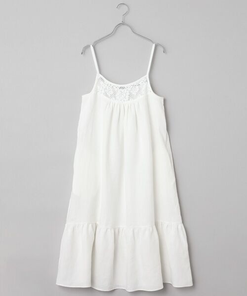 Bilitis dix-sept ans / ビリティス ロング・マキシ丈ワンピース | Apron Cami Dress（White）