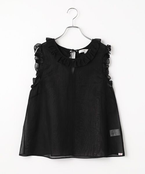 Bilitis dix-sept ans / ビリティス シャツ・ブラウス | Cotton Organdy Blouse（Black）