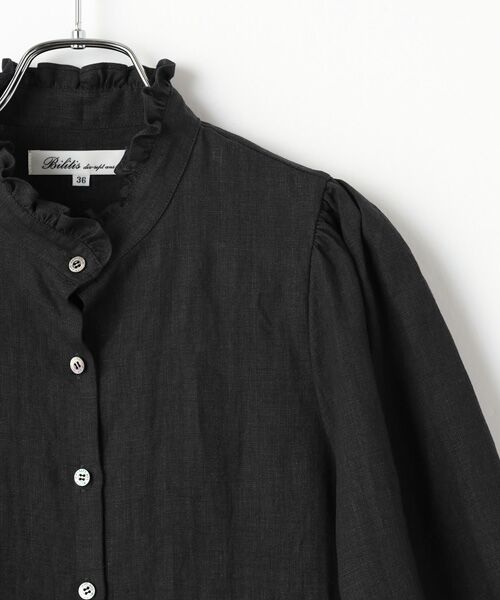 Bilitis dix-sept ans / ビリティス シャツ・ブラウス | Linen Stand Collar Blouse | 詳細3